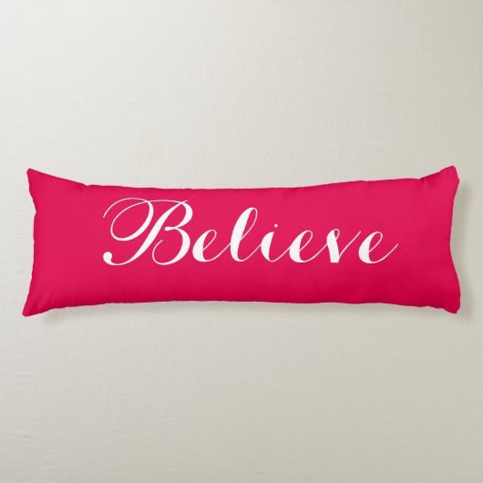 Geloof me Merry Kerstroodbody Pillow Lichaamskussen (Voorkant)