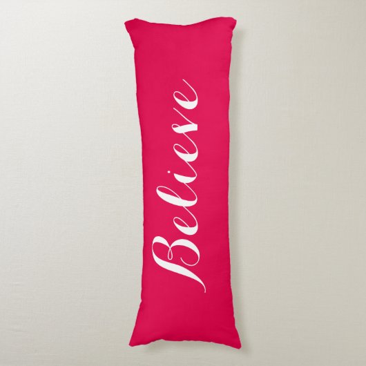 Geloof me Merry Kerstroodbody Pillow Lichaamskussen (Voorkant Verticaal)