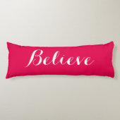 Geloof me Merry Kerstroodbody Pillow Lichaamskussen (Voorkant)