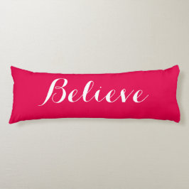 Geloof me Merry Kerstroodbody Pillow Lichaamskussen