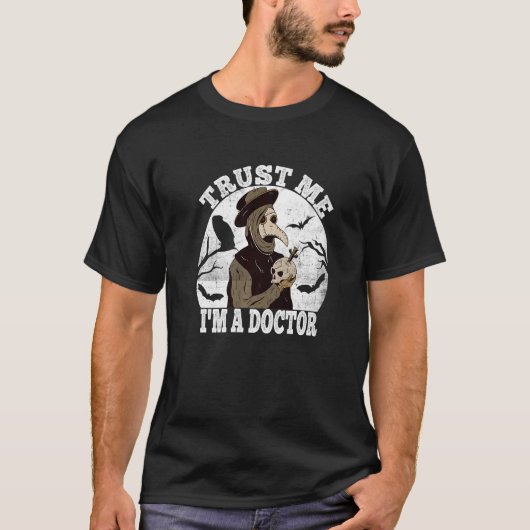 Geloof me middeleeuwse pest dokter Occult Taro T-shirt (Voorkant)