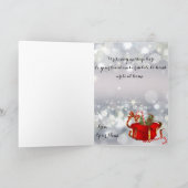 Geloof me mooie geit baby, Kerstmis Feestdagen Kaart (Binnen)