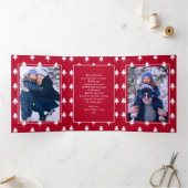 Geloof me. Multi Photo Holiday Tri-Fold Kaart (Binnen)