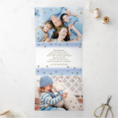 Geloof me. Multi Photo Tri-Fold Kerstmis Kaart (Binnen)