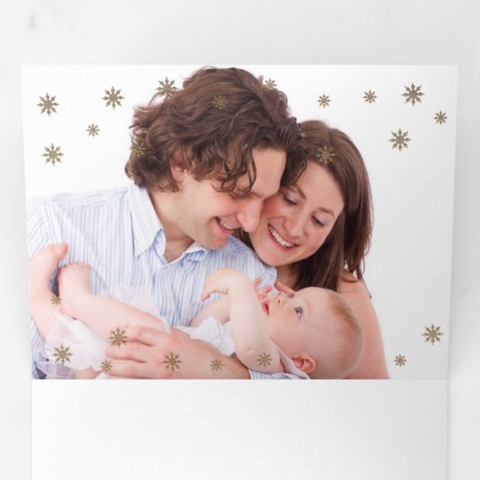 Geloof me. Multi Photo Tri-Fold Kerstmis Kaart (Binnenzijde eerst)