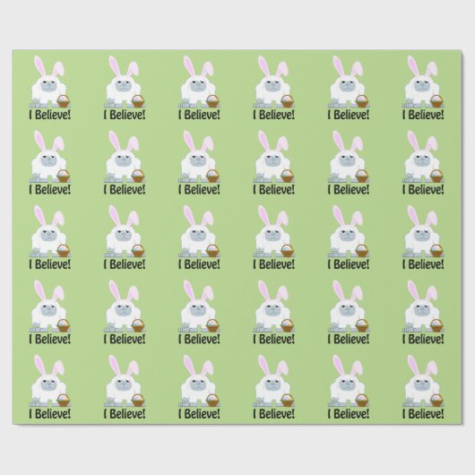 Geloof me. Pasen Yeti Cadeaupapier (Vlak)