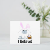 Geloof me. Pasen Yeti Feestdagenkaart (Staand voorkant)