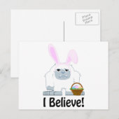Geloof me. Pasen Yeti Feestdagenkaart (Voorkant / Achterkant)