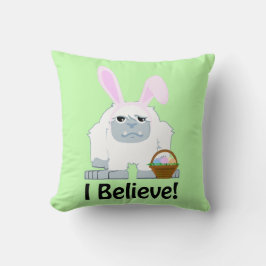 Geloof me. Pasen Yeti Kussen