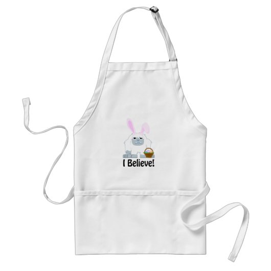 Geloof me. Pasen Yeti Standaard Schort (Voorkant)