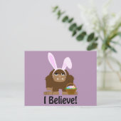 Geloof me. Pasgeborene Feestdagenkaart (Staand voorkant)