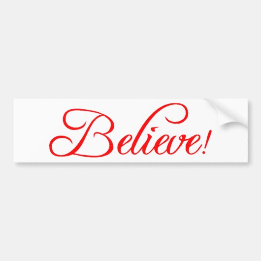 Geloof me..png bumpersticker (Voorkant)