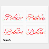 Geloof me..png rechthoekige sticker (Vel)
