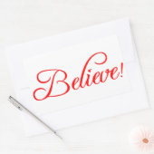 Geloof me..png rechthoekige sticker (Envelop)