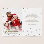 Geloof me. Real Folie Luxury Custom Photo Card Folie Kaarten (Binnen)