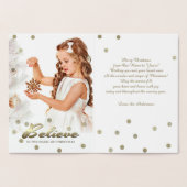 Geloof me. Real Folie Luxury Custom Photo Card Kaarten (Binnen)