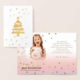 Geloof me. Real Folie Luxury Custom Photo Card Kaarten