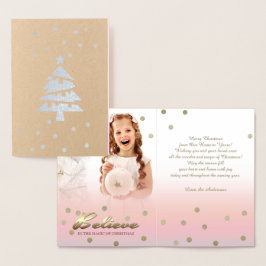 Geloof me. Real Folie Luxury Custom Photo Card Kaarten