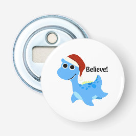Geloof me! Santa Nessie Button Flesopener