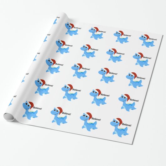 Geloof me! Santa Nessie Cadeaupapier (Uitgerold)