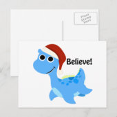 Geloof me! Santa Nessie Feestdagenkaart (Voorkant / Achterkant)