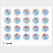 Geloof me! Santa Nessie Ronde Sticker (Vel)