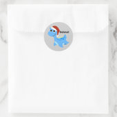 Geloof me! Santa Nessie Ronde Sticker (Tas)
