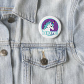 Geloof me! Unicorn Ronde Button 5,7 Cm (In situ)