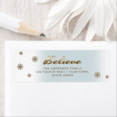 Geloof me. Vakantievelden retourneren Etiket (Insitu)