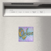 Geloof me Word Art Heart Custom Fridge Magnets Magneet (Insitu (Vaatwasser))