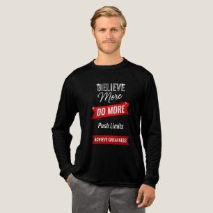 Geloof meer, doe meer, bereik grootheid Tri-Blend shirt