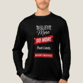 Geloof meer, doe meer, bereik grootheid Tri-Blend shirt (Voorkant volledig)