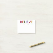 Geloof Meerkleurig Post-it® Notes (Op bureau)