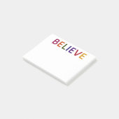 Geloof Meerkleurig Post-it® Notes (Schuin)