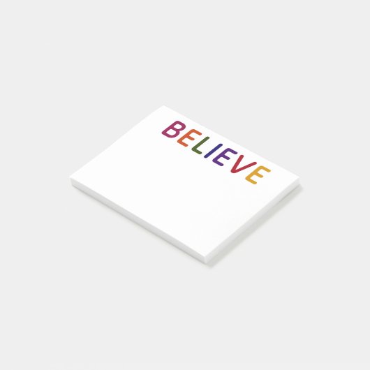Geloof Meerkleurig Post-it® Notes (Schuin)