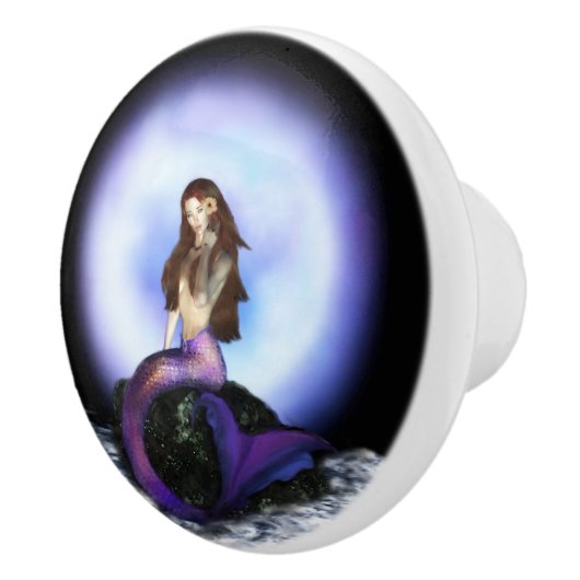 Geloof Mermaid Ceramic Knob  Keramische Knop (Rechts)