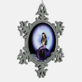 Geloof Mermaid Pewter Ornament (Links)