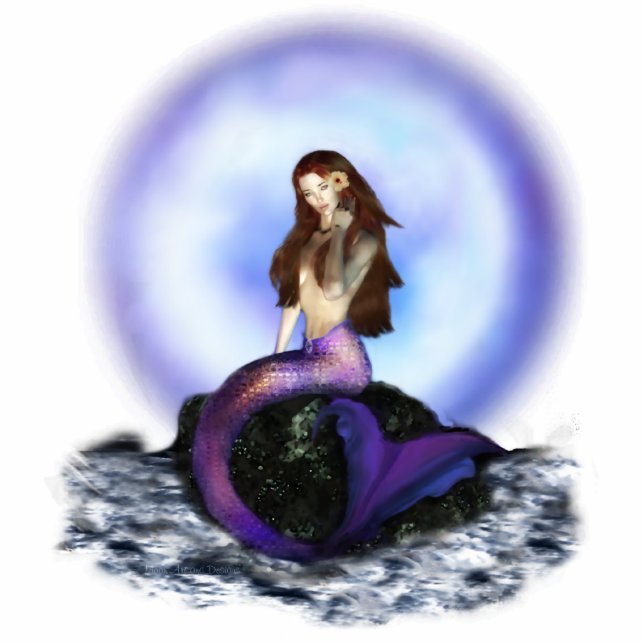 Geloof Mermaid Photo Cut Out Staand Fotobeeldje (Voorkant)