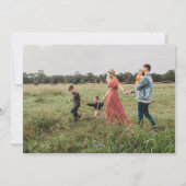 Geloof Merry Kerstmis Modern Foto Feestdagenkaart (Achterkant)