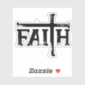 Geloof met Cross! Sticker (Vel)