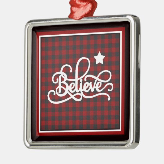 Geloof met stermetaal ornament (Links)