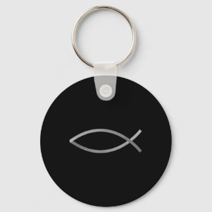 Geloof met stijl Jezus Vis Christelijk symbool Sleutelhanger
