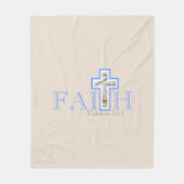 Geloof met tarwekruis fleece deken (Voorkant)