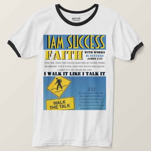 GELOOF MET WERKEN T-SHIRT (Design voorkant)