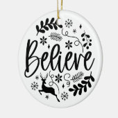 Geloof Modern  Keramisch Ornament (Links)