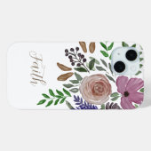 Geloof Modern Vrouwelijk Christelijk Wit Bloemen Case-Mate iPhone Case (Achterkant (horizontaal))