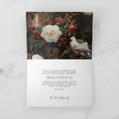 Geloof Modern wit lettertype familie foto Feestdagen Kaart (Binnen)