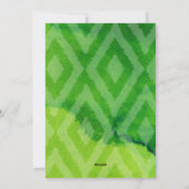 Geloof - moderne groene Waterverf en 9 foto's Feestdagenkaart (Achterkant)