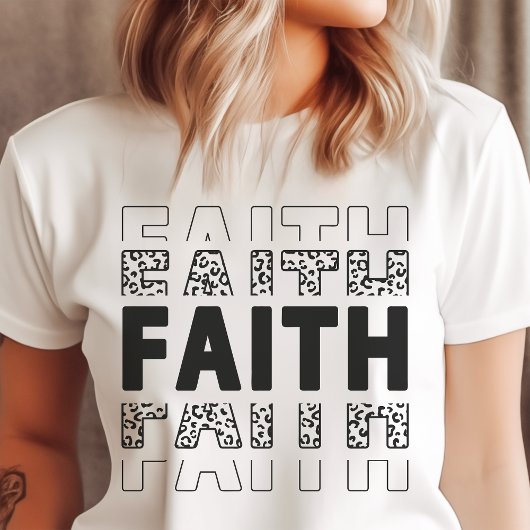 Geloof Moedig Ontwerp Christelijk Tri-Blend Shirt