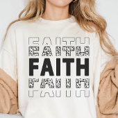 Geloof Moedig Ontwerp Christelijk Tri-Blend Shirt